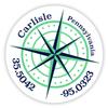 Carlisle Pennsylvania 2-Inch Vinyl Decal Sticker Latitude Longitude Compass Design view 1