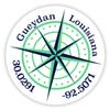 Gueydan Louisiana 2-Inch Vinyl Decal Sticker Latitude Longitude Compass Design view 1