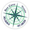 Bee Cave Texas 2-Inch Vinyl Decal Sticker Latitude Longitude Compass Design view 1