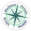 Shellman Georgia 2-Inch Vinyl Decal Sticker Latitude Longitude Compass Design view 1