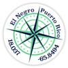 El Negro Puerto Rico 2-Inch Vinyl Decal Sticker Latitude Longitude Compass Design view 1