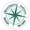 Mauckport Indiana 2-Inch Vinyl Decal Sticker Latitude Longitude Compass Design view 1