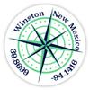 Winston New Mexico 2-Inch Vinyl Decal Sticker Latitude Longitude Compass Design view 1