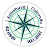 Julesburg Colorado 2-Inch Vinyl Decal Sticker Latitude Longitude Compass Design view 1