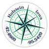 Holstein Iowa 2-Inch Vinyl Decal Sticker Latitude Longitude Compass Design view 1
