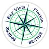 Key Vista Florida 2-Inch Vinyl Decal Sticker Latitude Longitude Compass Design view 1