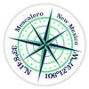 Mescalero New Mexico 2-Inch Vinyl Decal Sticker Latitude Longitude Compass Design view 1