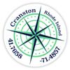 Cranston Rhode Island 2-Inch Vinyl Decal Sticker Latitude Longitude Compass Design view 1