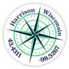 Harrison Wisconsin 2-Inch Vinyl Decal Sticker Latitude Longitude Compass Design view 1