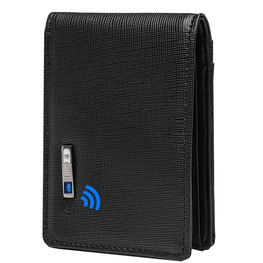 SMART CC Trackable Wallet for Men Anti-Lost Mens Wallet Bluetooth Tracker & Finder Credit Card (203Classic Matte)