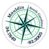 Mauldin South Carolina 2-Inch Vinyl Decal Sticker Latitude Longitude Compass Design view 1
