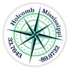 Holcomb Mississippi 2-Inch Vinyl Decal Sticker Latitude Longitude Compass Design view 1