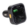 Sanpyl Bluetooth 5.0 FM Transmitter,Bluetooth FM Transmitter Radio Adapter Car Kit Super Fast RGB Car Player Charger Support U Disk TF Card(C16 Black) view 1