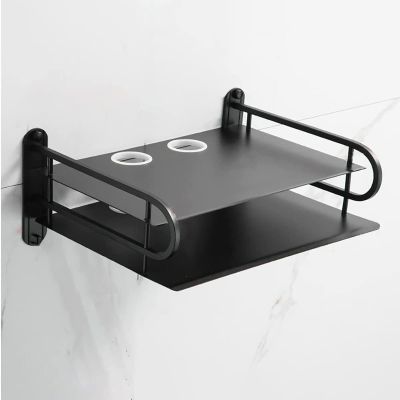 DONGYUE Multifunctional Floating TV Shelf, Wall Mount WiFi Router Stand, Small Projector Shelf, Electronic Equipment Stand (Size : 28.1 * 21 * 14.5cm)