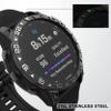 BAIHUIAM Bezel Ring Compatiable with Garmin Fenix 7X, Stainless Steel Bezel Ring Adhesive Cover Anti Scratch & Collision Protector for Garmin Fenix 7X Sapphire Solar (Black - Not for 7/7S) view 2