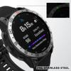 BAIHUIAM Bezel Ring Compatiable with Garmin Fenix 7X, Stainless Steel Bezel Ring Adhesive Cover Anti Scratch & Collision Protector for Garmin Fenix 7X Sapphire Solar (Silver - Not for 7/7S) view 2