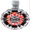 Rockville Pair WB65KLS Silver 6.5" Marine Wakeboard LED Tower Speakers, 300W Peak/150W RMS, 4 Ohm, Waterproof, Multi-Color LED Lighting, 360 Degree Swivel for Boats and ATVs view 4