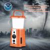 GREATONE 5000mah Emergency Radio Camping Lantern, Hand Crank Am/Fm/NOAA Weather Radio, 3 Kinds of Lighting Mode Solar Radio, Cell Phone Charger, SOS Sound and Light Alarm view 4