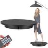 Professional Electric Turntable Motorized Rotating Stand with Remote Control,360 Degree Motorized Automatic Revolving Platform 16.5inch Dia for Photography Products Display,Max Load 220lb,Black view 1