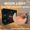 Moon Cute Tooth Rabbit pat Light Radio Card Bluetooth speaker Colorful Light Cute pet Sleep Home Creative Bedroom Bedside Table lamp view 2