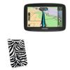 BoxWave Case Compatible with Tomtom VIA 1625TM - Zebra Plush SlipSuit, Animal Print Padded Soft Sleeve view 1