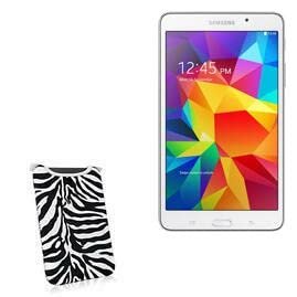 BoxWave Case Compatible with Samsung Galaxy Tab 4 (7 in) - Zebra Plush SlipSuit, Animal Print Padded Soft Sleeve