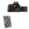 BoxWave Case Compatible with Nikon Coolpix P1000 - Zebra Plush SlipSuit, Animal Print Padded Soft Sleeve view 1
