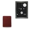 BoxWave Case Compatible with Onyx Boox M96 - Velvet Pouch Stand, Velour Slip Sleeve Built-in Foldable Kickstand - Burgundy view 1