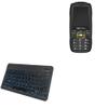 BoxWave Keyboard Compatible with CellAllure Survivor - SlimKeys Bluetooth Keyboard - with Backlight, Portable Slim LED 7 Colors - Jet Black view 1