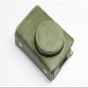 GR III Case, BolinUS Real Genuine Handmade Leather FullBody Camera Case Bag Cover for Ricoh GR III GR3 Bottom Opening Version + Neck Strap (Green) view 3