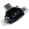 BoxWave Smart Gadget Compatible with Nokia C21 Plus - AllReader SD Card Reader, microSD Card Reader SD Compact USB - Jet Black view 2