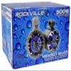 Rockville WB50KLS (Pair) Silver 5.25" 250W Stainless Steel Marine Wakeboard Tower Speakers 360 Swivel Mount w/LED Lights Waterproof for Boats & ATVs view 4