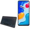 BoxWave Keyboard Compatible with Xiaomi Redmi Note 11S - SlimKeys Bluetooth Keyboard - with Backlight, Portable Slim LED 7 Colors - Jet Black view 1