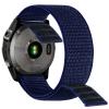 Abanen Hook and Loop Quick Dry Watch Band for Fenix 8 / epix Pro/Fenix 7/6/5 (47mm), 22mm Woven Nylon Ultralight Sport Wristband Strap for Garmin Instinct 2, Instinct 3 45mm (Dark Blue) view 2