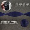 Abanen Hook and Loop Quick Dry Watch Band for Fenix 8 / epix Pro/Fenix 7/6/5 (47mm), 22mm Woven Nylon Ultralight Sport Wristband Strap for Garmin Instinct 2, Instinct 3 45mm (Dark Blue) view 4