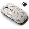 2.4G Wireless Mouse with Cute Pattern Design for All Laptops and Desktops with Nano Receiver - Adult Giraffe view 1