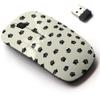 2.4G Wireless Mouse with Cute Pattern Design for All Laptops and Desktops with Nano Receiver - Black Dog Paws on view 1