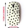 2.4G Wireless Mouse with Cute Pattern Design for All Laptops and Desktops with Nano Receiver - Black Dog Paws on view 2