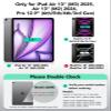 ESR iPad Air 13 Inch Case Keyboard (M3/M2, 2025/2024) & iPad Pro 12.9 inch (6th/5th/5th/3rd) Magic Keyboard, Easy-Set Floating Cantilever Stand, Precision Multi-Touch Trackpad, Rebound Series, White view 3