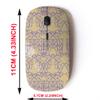 2.4G Wireless Mouse with Cute Pattern Design for All Laptops and Desktops with Nano Receiver - Ethnic geometrically Elements view 2