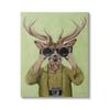 Stupell Industries Funny Cute Deer Binoculars, 36 x 48 Inch Canvas Wall Art view 1