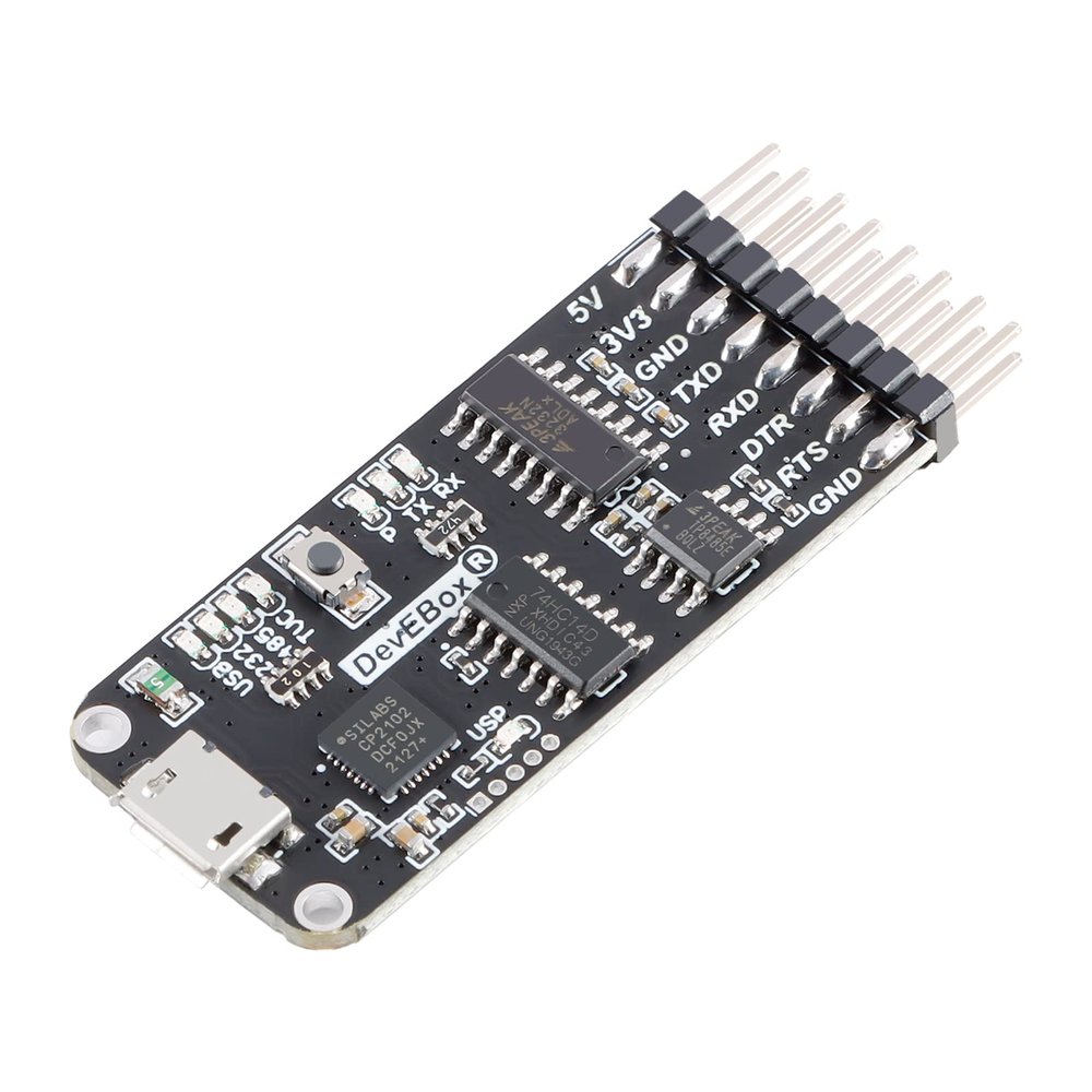 JESSINIE USB to Serial Adapter 10 in 1 USB Adapter Micro-USB USB to RS232 TTL RS485 Serial Adapter CP2102 Version Full Interworking Serial to USB Adapter with Micro USB Cable and Dupond Cable