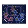 Video Gamer Neon Controller Duo, 16 x 20 Inch Canvas Wall Art view 1