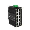 Mini Industrial Switch 10 Ports Gigabit Switch Hardened 10 Port RJ45 10/100/1000Mbps Ethernet Switch Din Rail Mount Outdoor Ethernet Switch, Unmanaged Network Switch (-40 to 176F) with 12-48V DC view 1