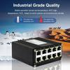 Mini Industrial Switch 10 Ports Gigabit Switch Hardened 10 Port RJ45 10/100/1000Mbps Ethernet Switch Din Rail Mount Outdoor Ethernet Switch, Unmanaged Network Switch (-40 to 176F) with 12-48V DC view 4