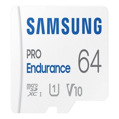Samsung PRO Endurance 64GB microSDXC UHS-I U1 100MB/s Video Monitoring Memory Card with Adapter (MB-MJ64KA)