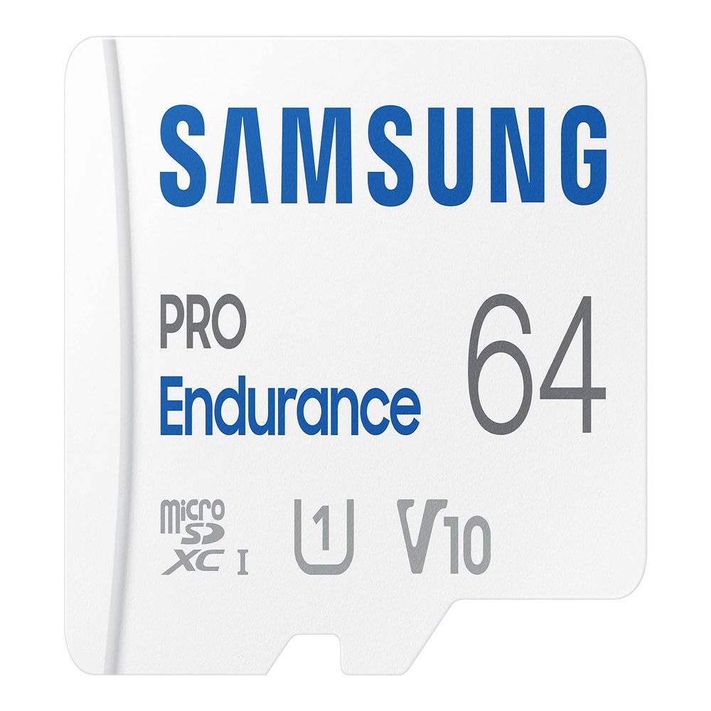 Samsung PRO Endurance 64GB microSDXC UHS-I U1 100MB/s Video Monitoring Memory Card with Adapter (MB-MJ64KA)