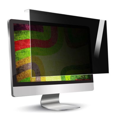 CUNIO Computer Privacy Screen Filter - Anti-Glare Protector Film - Anti Blue Light Protects Your Eyes for 16:9/19:10 Aspect Ratio Widescreen Monitors / 23in 524x306mm