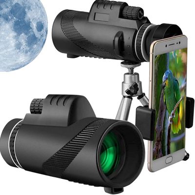 ROSG 40X60 Monocular, 2021 Upgrade Mobile Phone Monocular Telescope, High Power Hd Monocular with Cell Phone Holder and Tripod, Bak4 Prism Lens Design