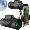 ROSG 40X60 Monocular, 2021 Upgrade Mobile Phone Monocular Telescope, High Power Hd Monocular with Cell Phone Holder and Tripod, Bak4 Prism Lens Design view 1